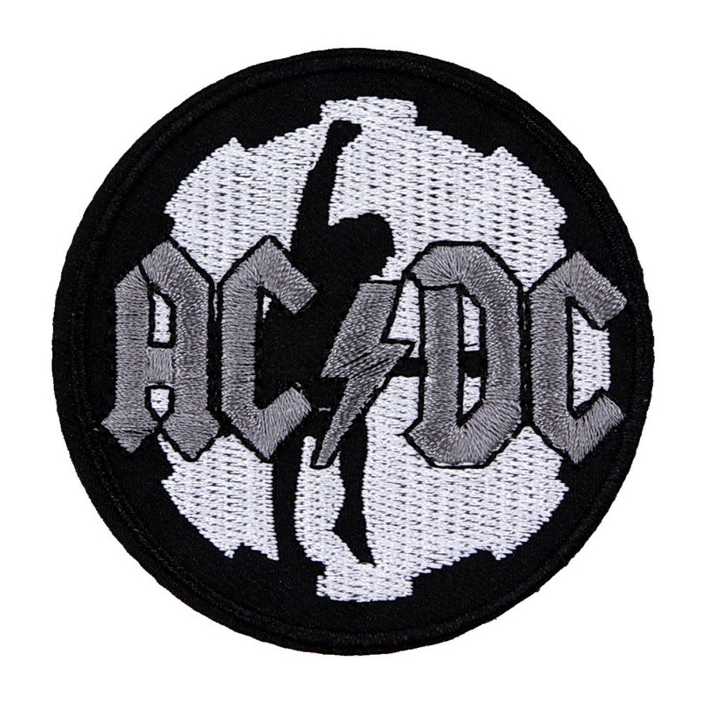 Нашивка AC/DC (круглая, гитарист)