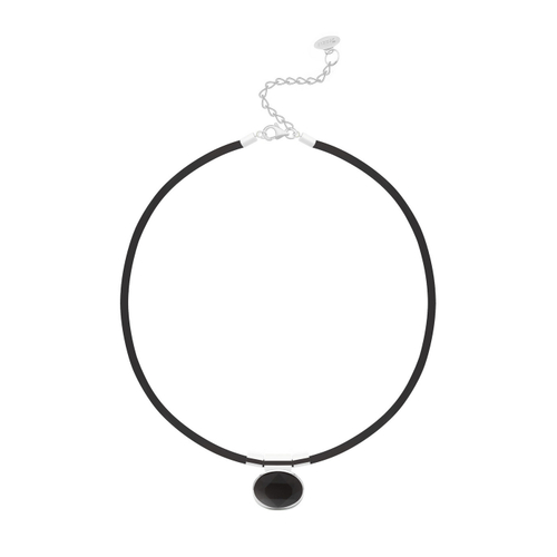 "Сикссела" подвеска в родиевом покрытии из коллекции "Частная коллекция" от Jenavi с замком карабин