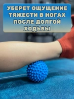 Мяч МФР массажный с шипами жесткий 9 см