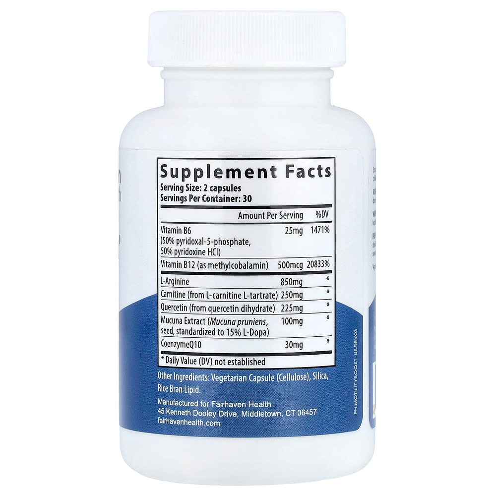 Fairhaven Health, MotilityBoost® для мужчин, 60 капсул