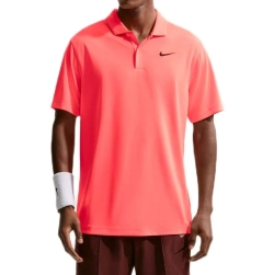 Мужское теннисное поло Nike Court Dri-Fit Solid - hot lava/black