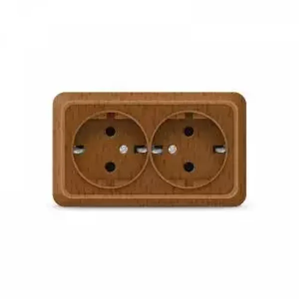 UNIVersal Олимп Бук Розетка 2-местная с заземляющими контактами 7946758