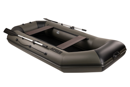 Броня-300 М хаки-черный (лодка ПВХ с усилением)