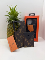 Накладка LOUIS VUITTON С КАРМАНОМ для Samsung S25 Ultra