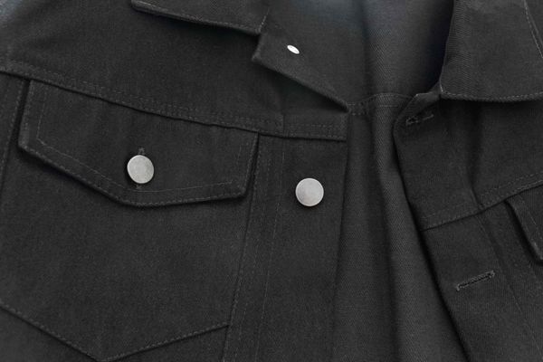 Куртка Futureisnown Coverall jacket Джинсовая Черная - фото 9