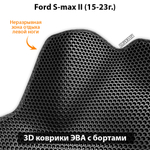 Автомобильные коврики ЭВА с бортами для Ford S-Max II (15-23г.)