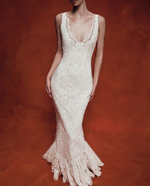 Платье макси из кружева