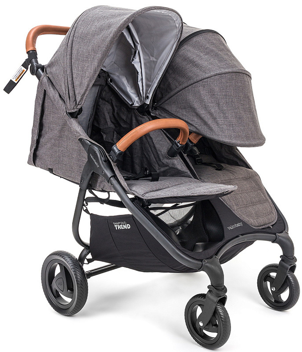 Детская коляска для двойни Valco baby Snap Duo Trend 2 в 1 Графитовый (Charcoal)