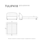 Кровать TULIP 418