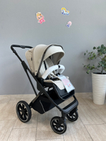 Коляска детская Peppy Tecla 2 в 1 Stone Chrome Edition (Бежевый)