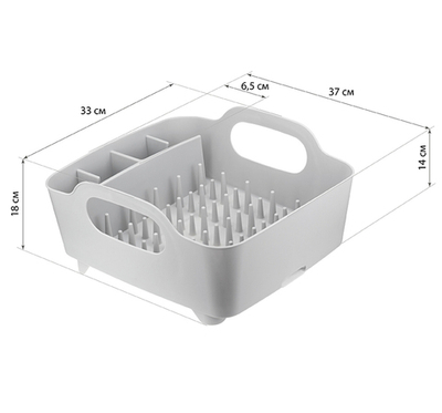 Сушилка для посуды настольная ИЗЛИ с 2мя ручками на ножках М1177