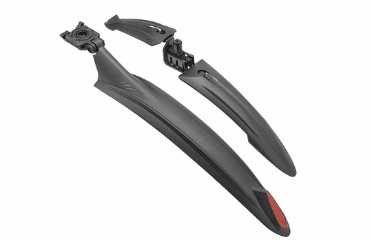 Крылья 24"-26" XGNB-067 пластик фэт-байк черные комплект арт.610247