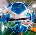 Аттракцион Водный шар "Футбольный мяч Голубой", ПВХ, 2 м