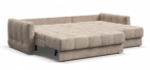 Угловой диван Босс Слип 160 Велюр Алькантара пепел