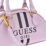 Сумка GUESS Сиреневый/Черные полоски и логотип (Девочка)