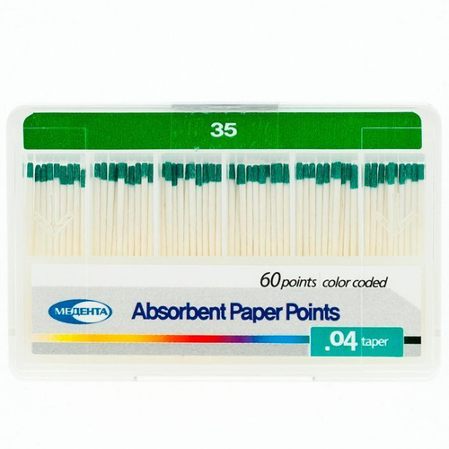 Бумажные штифты конус 04, 60шт/уп., МЕТА, №35
