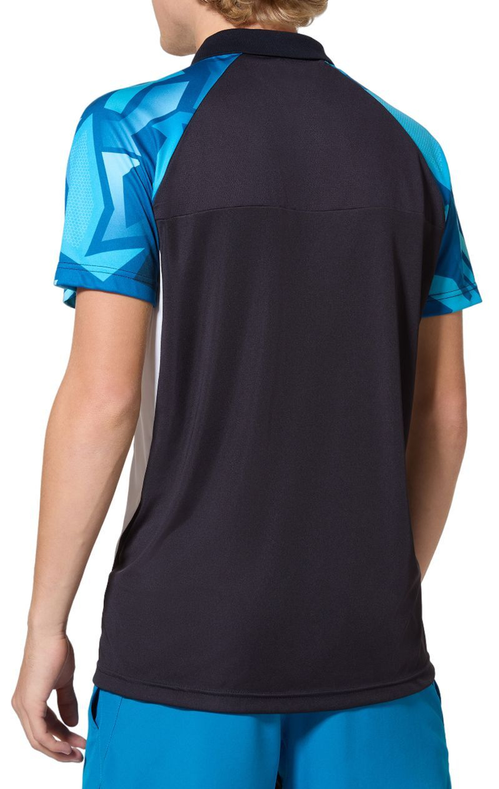 Мужское теннисное поло Australian Ace Abstract Polo Shirt - blu navy