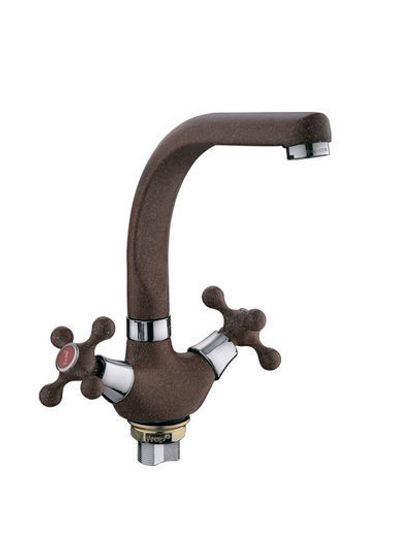 Смеситель кухня FRAP 5408-22 темно-коричневый на гайке