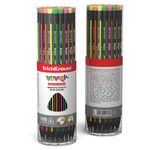 Карандаш чернографит. ErichKrause VIVO НВ с ластиком заточенный трехгранный