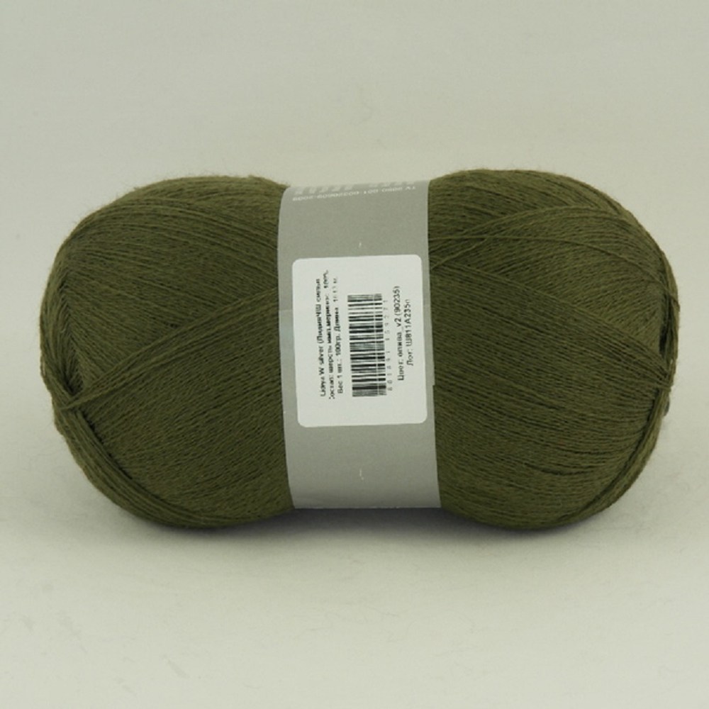 Семеновская Пряжа "Лидия Silver ЧШ" 100% имп. меринос 1613м/100гр