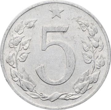 5 геллеров 1953 Чехословакия