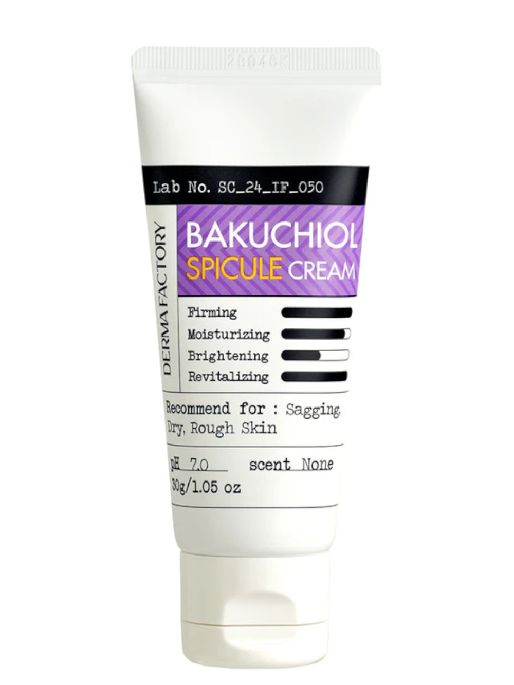Derma Factory Крем антивозрастной с 1% бакучиола и спикулами - Bakuchiol spicule cream, 30г