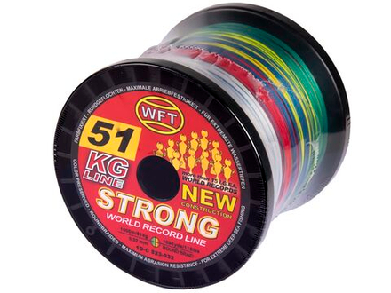 Шнур плетёный WFT KG STRONG Multicolor 1000/032