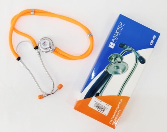 Стетоскоп Адъютор (оранжевый)