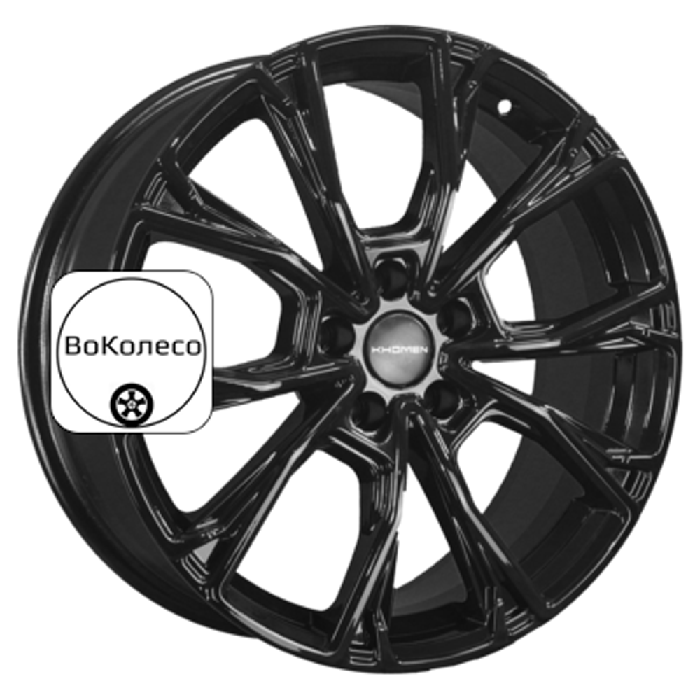 7,5x19/5x108 ET47 D60,1 KHW1907 (Chery Tiggo 8/8 Pro) Black Khomen Wheels