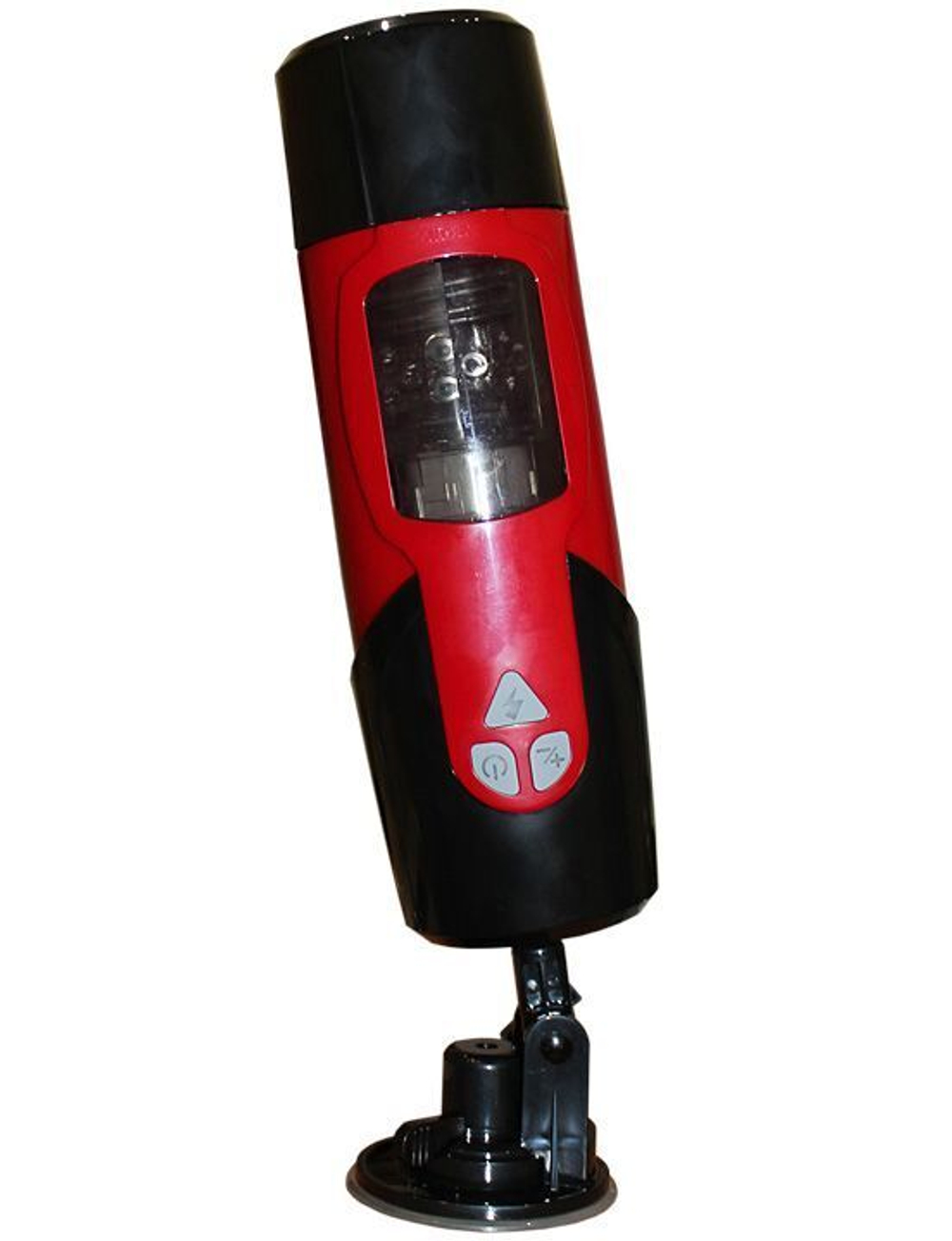 Чёрно-красный робот-мастурбатор Dark Knight (Цвет: черный с красным)