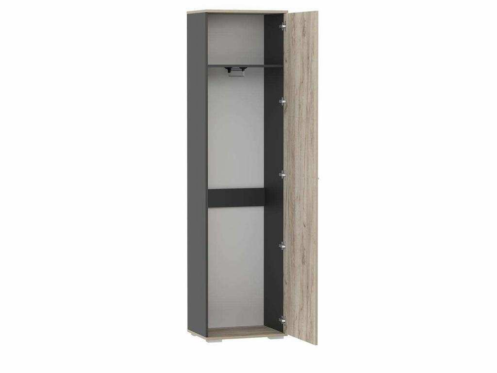 Прихожая Санти-2 Антрацит/Дуб крафт серый