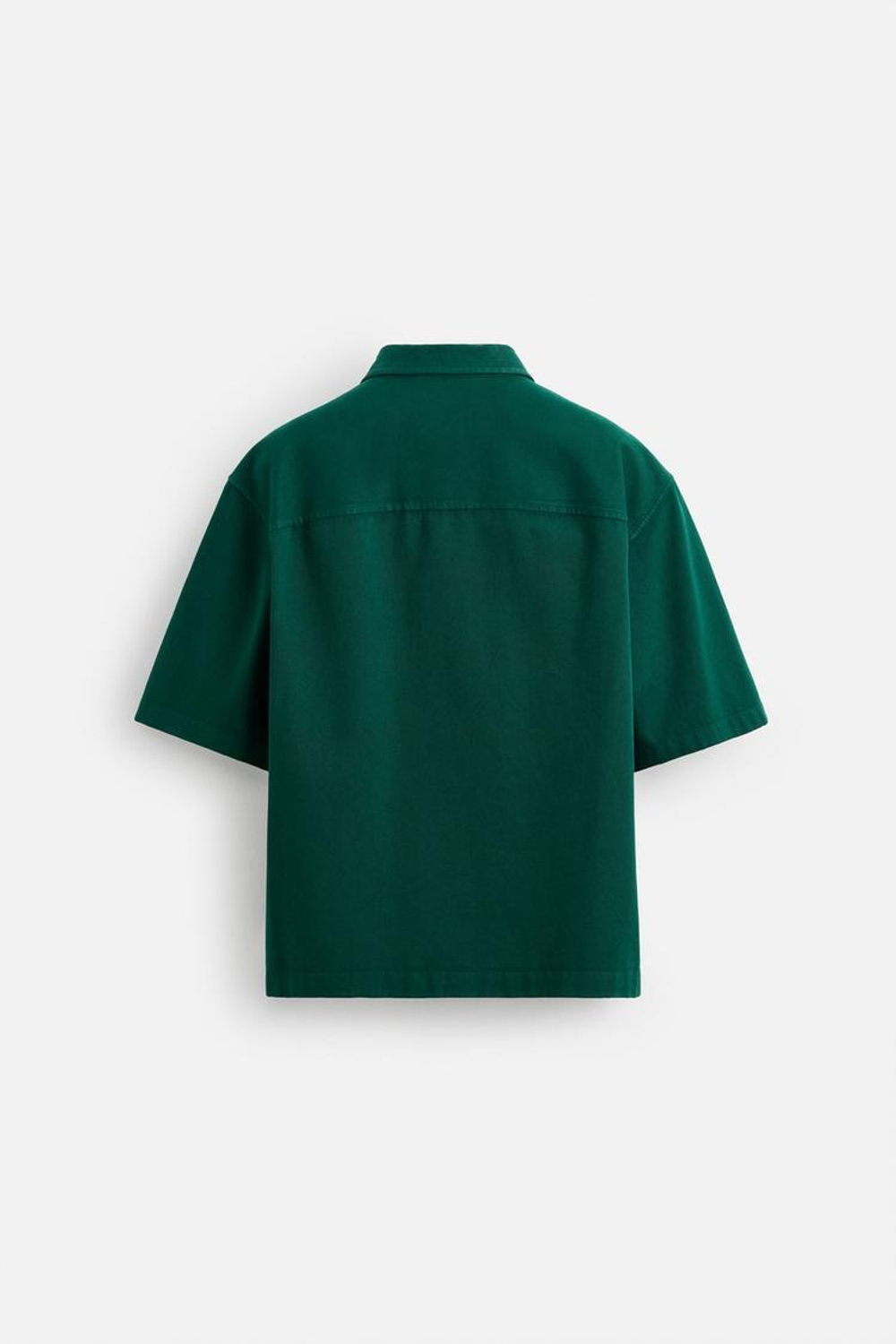 ZARA КУРТКА-РУБАШКА С ВЫШИВКОЙ, ЗЕЛЕНЫЙ