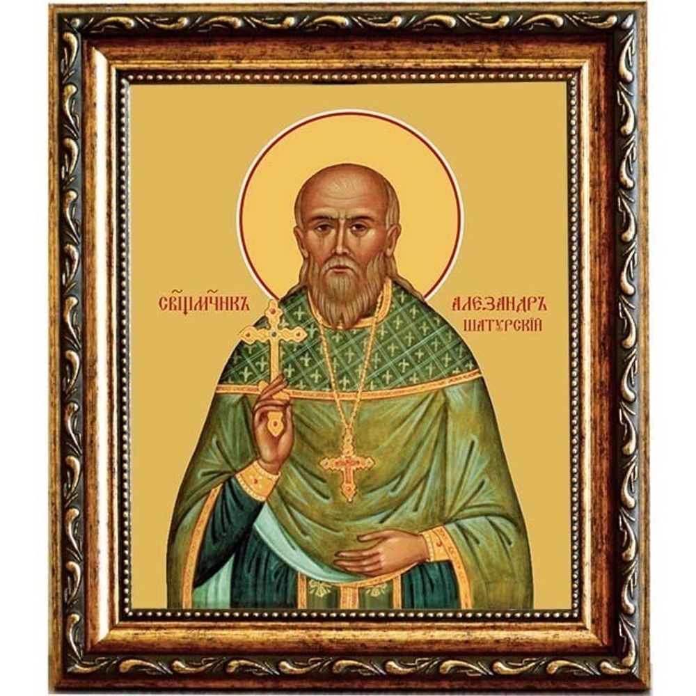 Александр (Сахаров) Шатурский священномученик. Икона на холсте.
