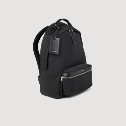 SANDRO РЮКЗАК ИЗ КОЖИ И ТКАНИ, ЧЕРНЫЙ