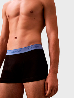 Мужские трусы боксеры-транки Calvin Klein Cotton Classics 5-Pack Black / Glacier