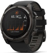 Смарт-часы Garmin Fenix 8 Solar 51 мм Sapphire Carbon Gray Dlc Titanium черно-серый браслет, 010-02907-11