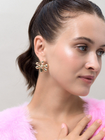 Пусеты Flower Gold