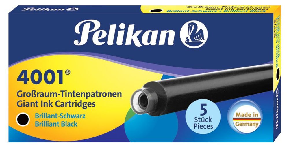 Pelikan Чернила (картридж), черные, 5 шт в упаковке