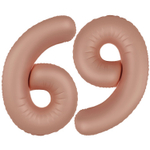 Шар фольгированный Цифра 6 101 см (Розовый)