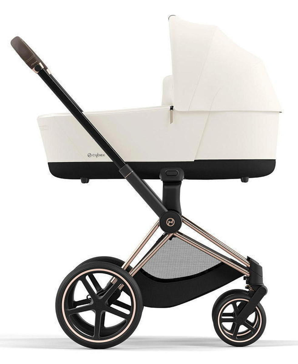 Коляска Cybex Priam IV Rosegold complete Cloud G Fog Grey Base G 3 в 1 Off White
