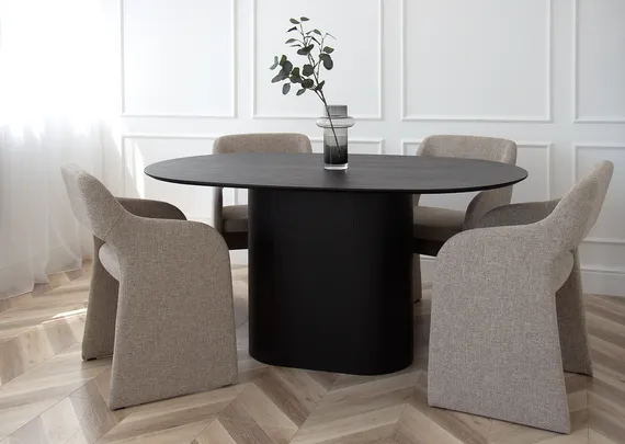 Стол обеденный Type овальный 160*95 см (черный)