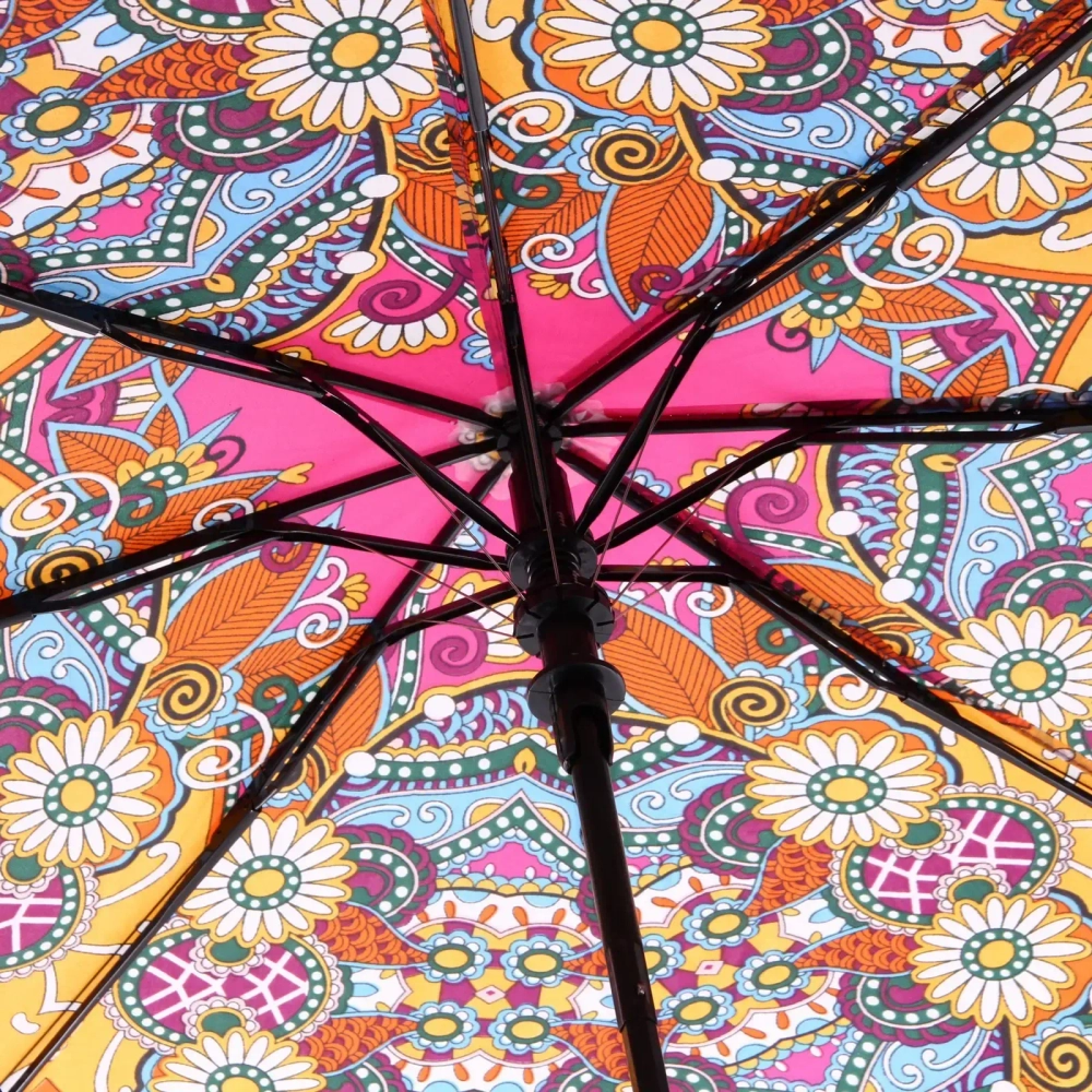 Зонт женский полуавтомат «Фиора», микс 6 цветов, 8 спиц, d-100см, длина в слож. виде 30см
