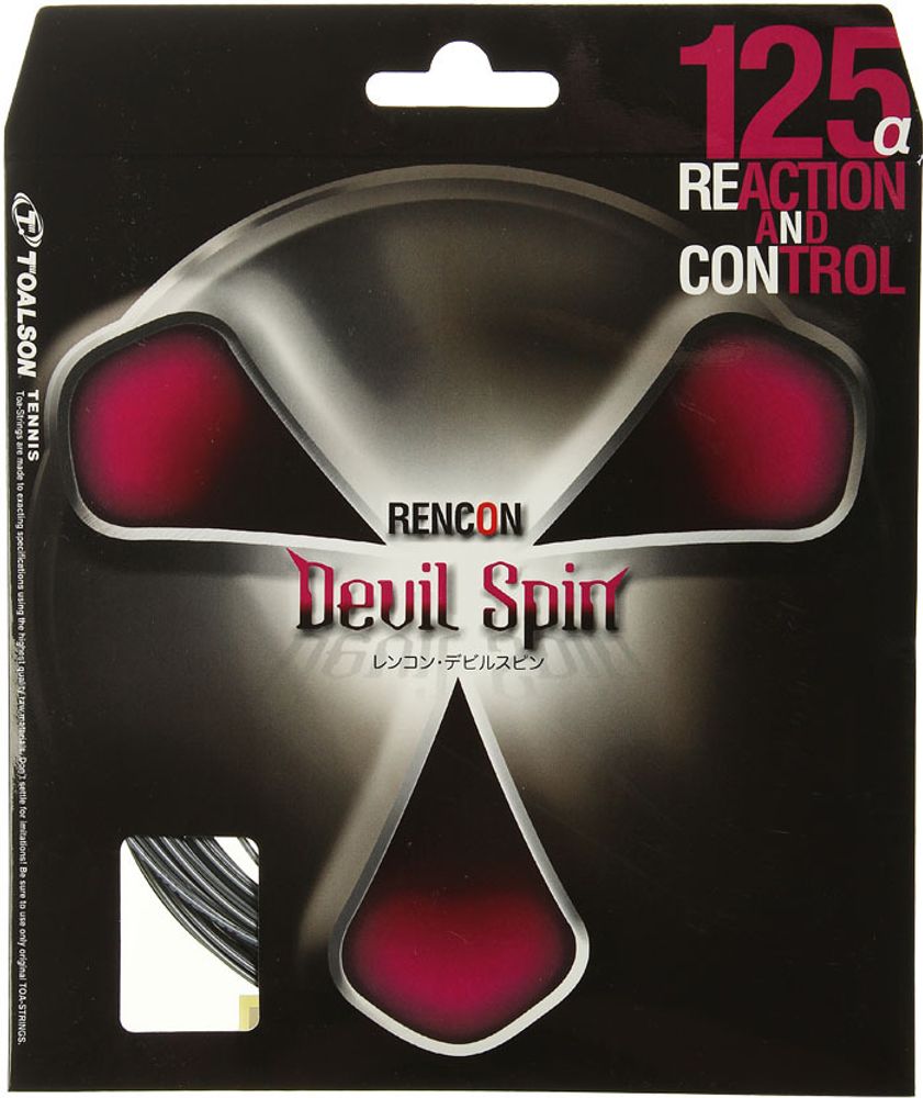 Струны теннисные Toalson Rencon Devil Spin (13 m) - silver