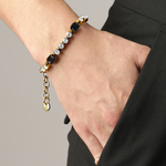 Браслет Dyrberg Kern GRIVNA SG BLACK / CRYSTAL 470091