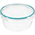 Контейнер для продуктов герметичный круглый 0,86л с замками (бесцветный)