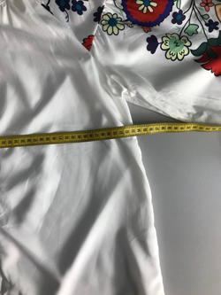 Блузка с красивыми рукавами, маркировка XL, визуально на 50 размер