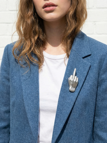 Брошь "Рука Фак"