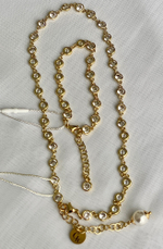 Браслет с прозрачными цирконами Bezel, оттенок золото