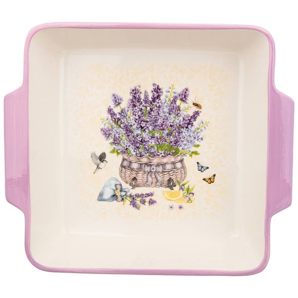 БЛЮДО ДЛЯ ЗАПЕКАНИЯ AGNESS "ЛАВАНДА" КВАДРАТ 3,1 Л 29,5*25*7 СМ