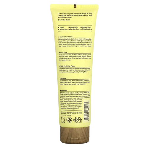 Sun Bum, Восстанавливающий детокс-скраб для кожи головы, 177 мл (6 жидк. унц.)